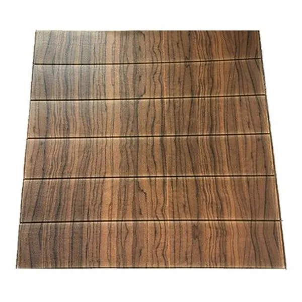 Pack de 4 paneles de imitación madera WS-0847-20 marrón 70x70 cm