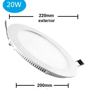PANEL LED REDONDO EMPOTRAR 20w 4000K