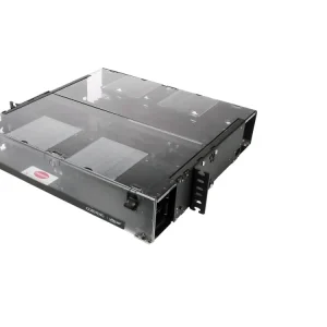 2 rack units holds 4 CCH connector panels Closet Connector Housing (CCH) CORNING CCH-02U