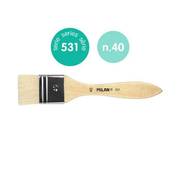 Milan paletina pelo cerda serie 531 Nº40 con Certificación ISO 898-1