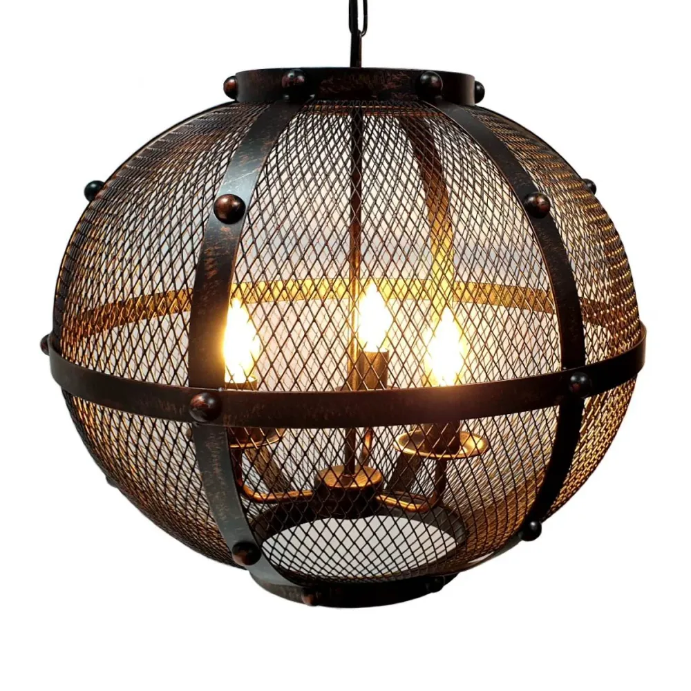 Lampe style industriel en suspension con Rosca Completa