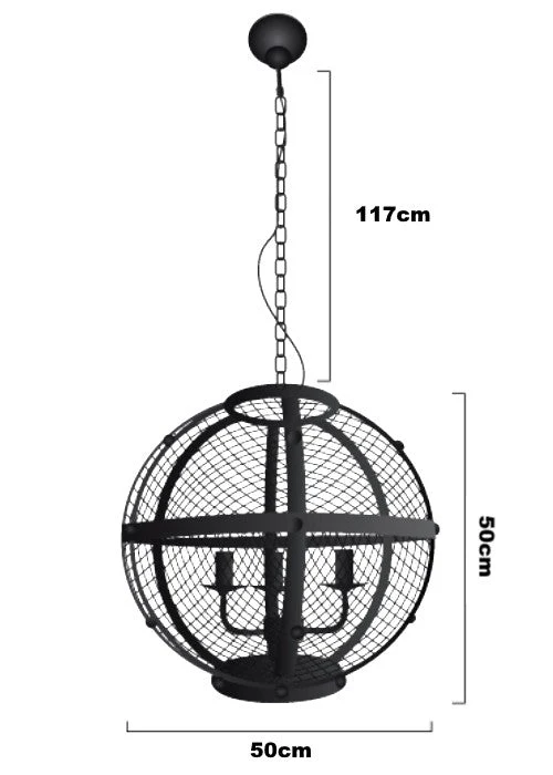 Lampe style industriel en suspension con Rosca Completa