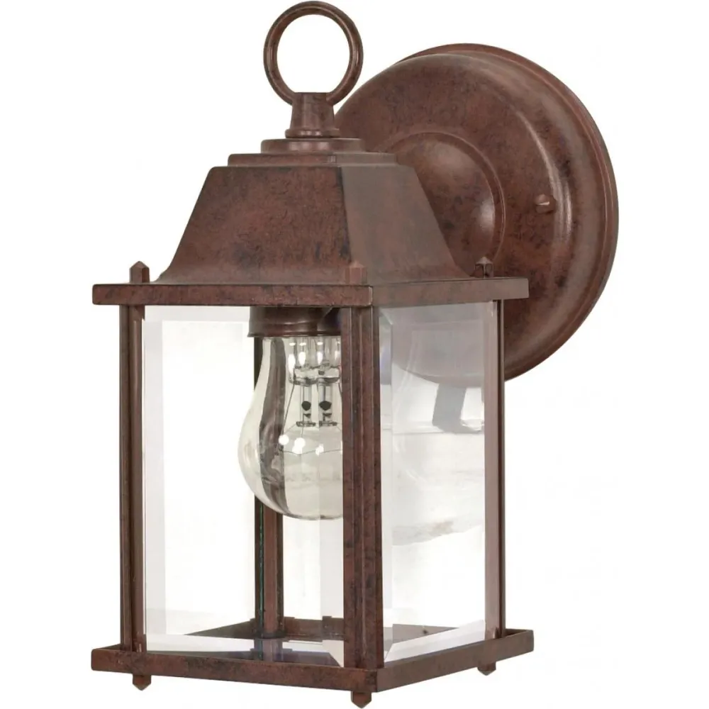 Farol lt cube exterior bronce antiguo satco 60-637