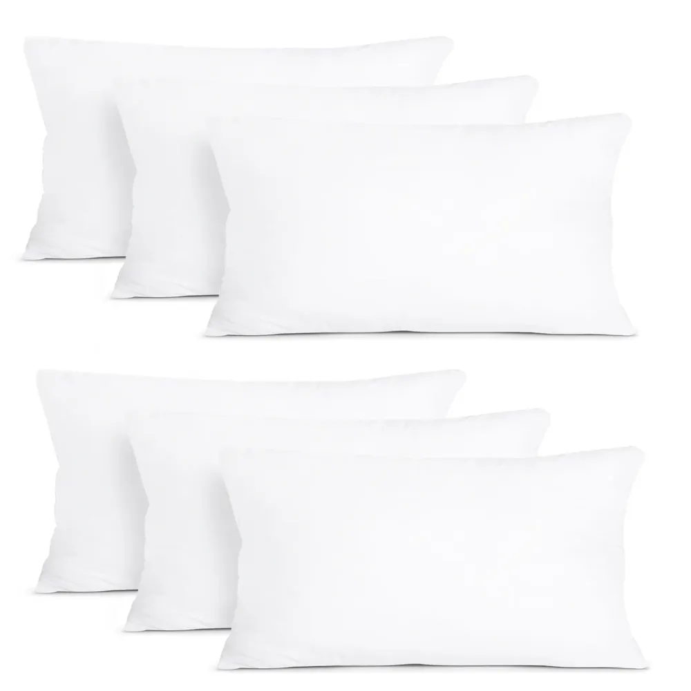 Relleno de cojín de fibra hueca de alta recuperación - Pack 6 rellenos - 40x60 cm