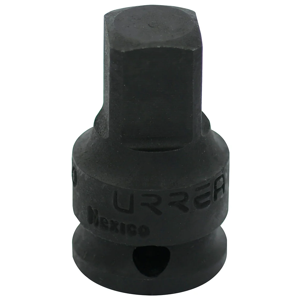 Adaptador con perno para dado de impacto cuadro de 3/8" hembra 1/2" macho Urrea Tamaño 1/2" x 4"