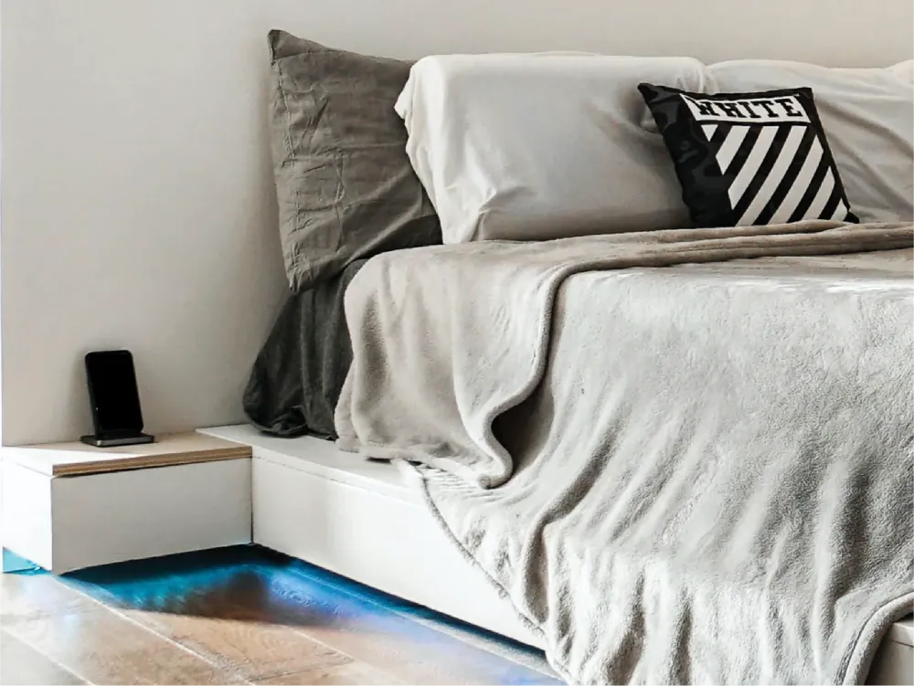 Estevez Tira Elástico LED 5.76W con Sensor de Movimiento para Cama, Modelo 34201 en Blanco