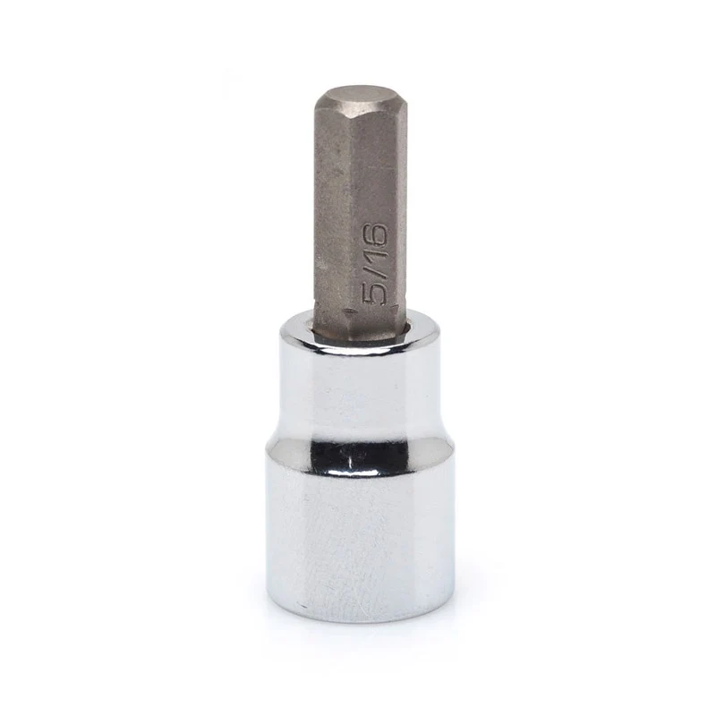 Dado con punta hexagonal estándar SAE de 6 puntas, con impulsor de 3/16 pulg. x 3/8 pulg., en forma de media luna, 1 pieza...