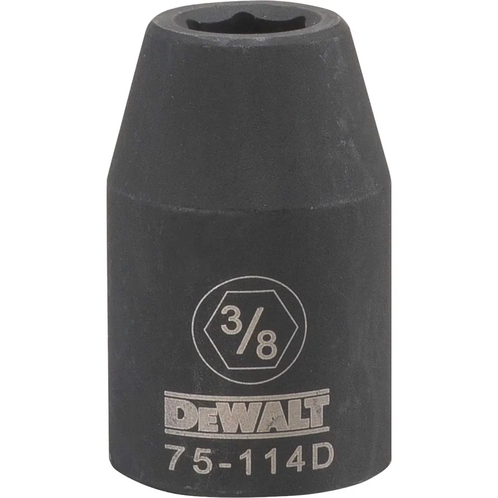 Dado de impacto de 6 puntas SAE DeWalt Directtorque de 3/8 pulg. x 1/2 pulg., 1 pieza