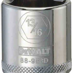 Dado de 6 puntas SAE DeWalt de 13/16 pulg. x 3/8 pulg., 1 pieza
