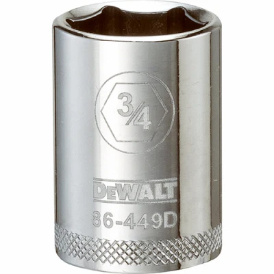 Dado de 6 puntas SAE de 3/4 pulg. x 1/2 pulg. DeWalt, 1 pieza