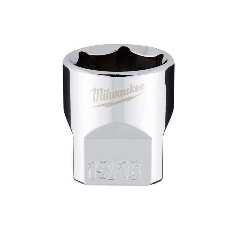 Dado estándar de 6 puntas SAE de 13/16 pulg. x 3/8 pulg. de Milwaukee, 1 pieza