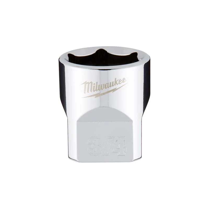 Dado estándar de 6 puntas SAE de 3/4 pulg. x 3/8 pulg. de Milwaukee, 1 pieza