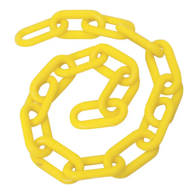 Cadena plástica de 6 mm x 1/4? De 25 m, 40 kg, amarilla, 143421 foy Par de Piñones