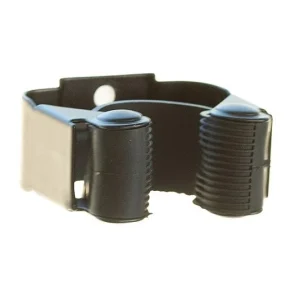 Gato de E1006N CUELGA ESCOBAS PINZA NEGRO ADHESIVO O TORNILLO KOPPELS