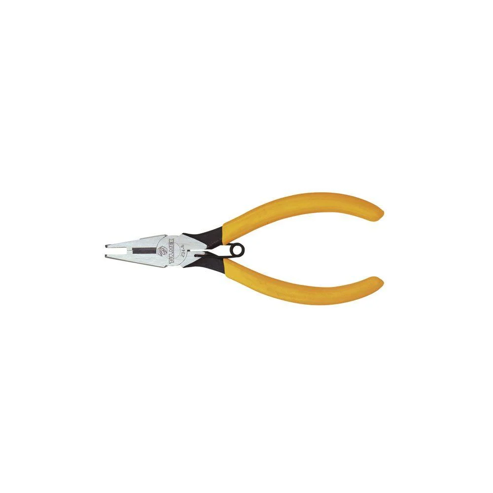 Pinza de punta para utilizar conectores con corte lateral y resorte 5 pulgadas Tulmex