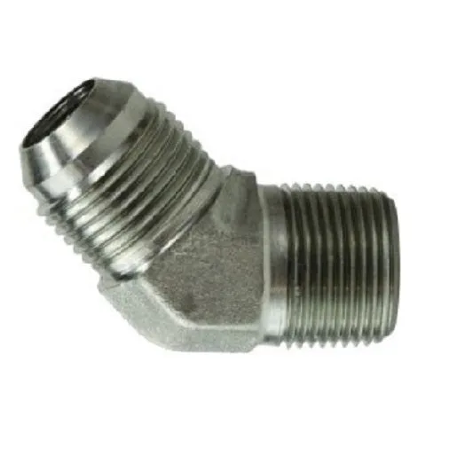 3/4"-16 X 1/4" Male 45 Degree Elbow Shapes Acero JIC Flare Hydraulics 250384