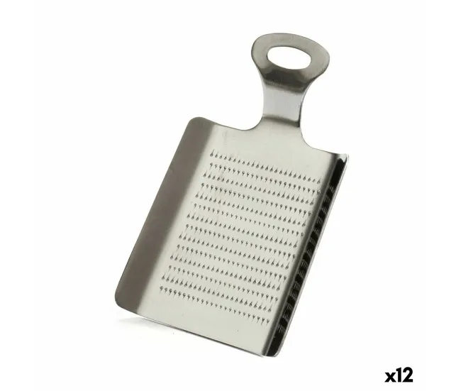 Rallador Plateado Acero Inoxidable Trufas 2 x 19 x 11 cm (12 Unidades)