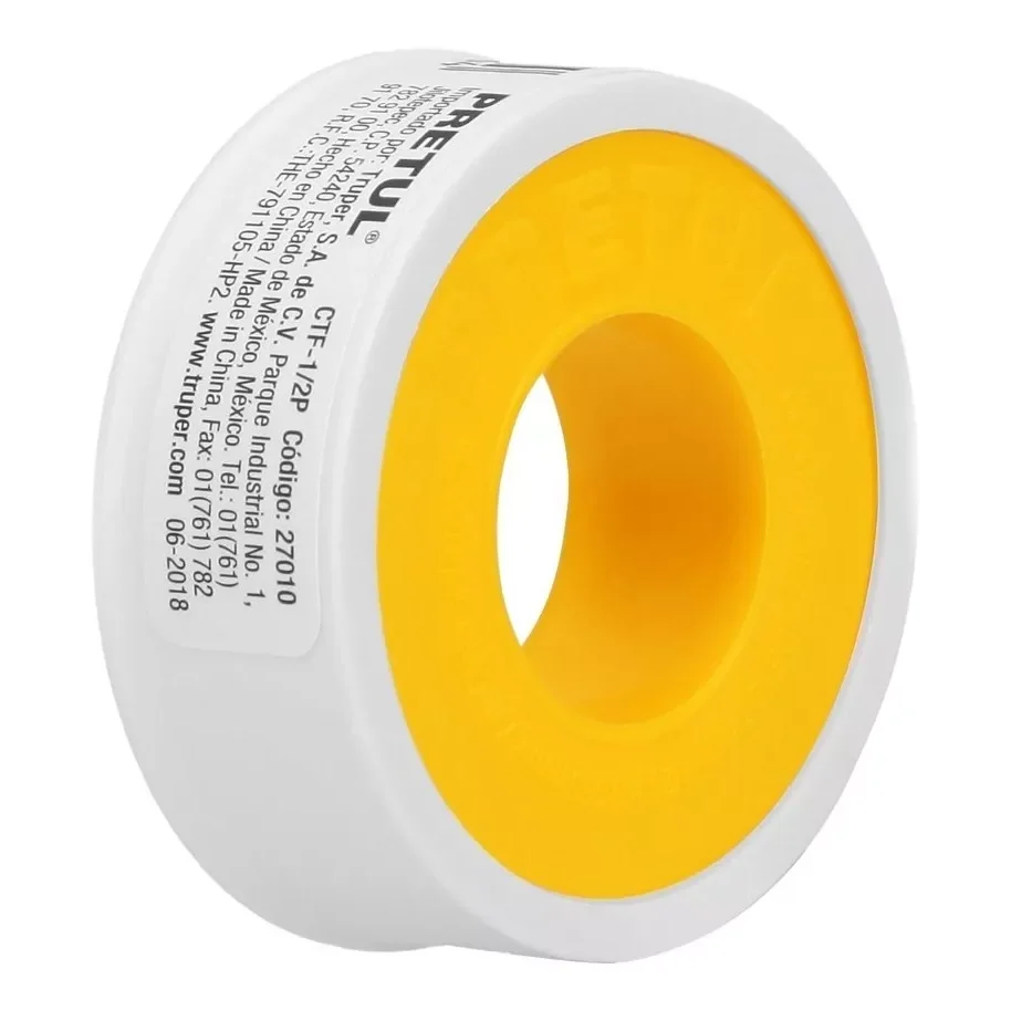 Cinta sella roscas 1/2" x 7 m, uso general, foset CTF-1/2F (Modelo CNMG 432)