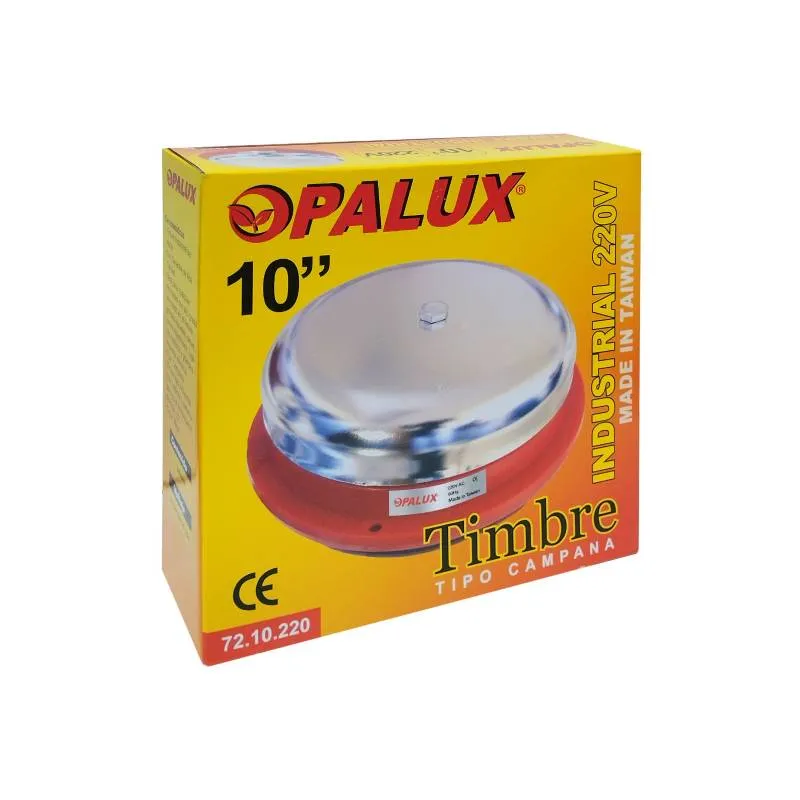 TIMBRE INDUSTRIAL T / CAMARA 10" "OPALUX" con 4 Rayos