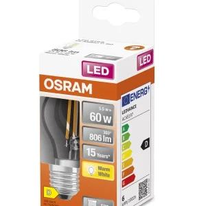 ESFERICA LED FILAMENTO CLARA 5,5w E-27 827 OSRAM