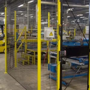 Pomo Ergonómico Folding Guard Machine Warehouse Fencing