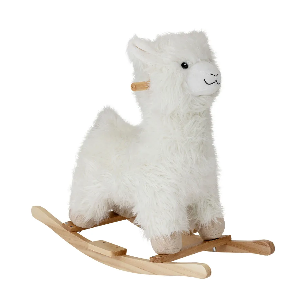 Bloomingville PORTÁTIL Kinto Swing Toys, Lama, Blanco, Poliéster de Diámetro 200 mm