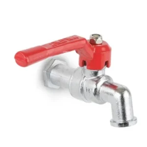 Caño botadero bronce cromado 1/2" - Cim Valve con 4 Rayos