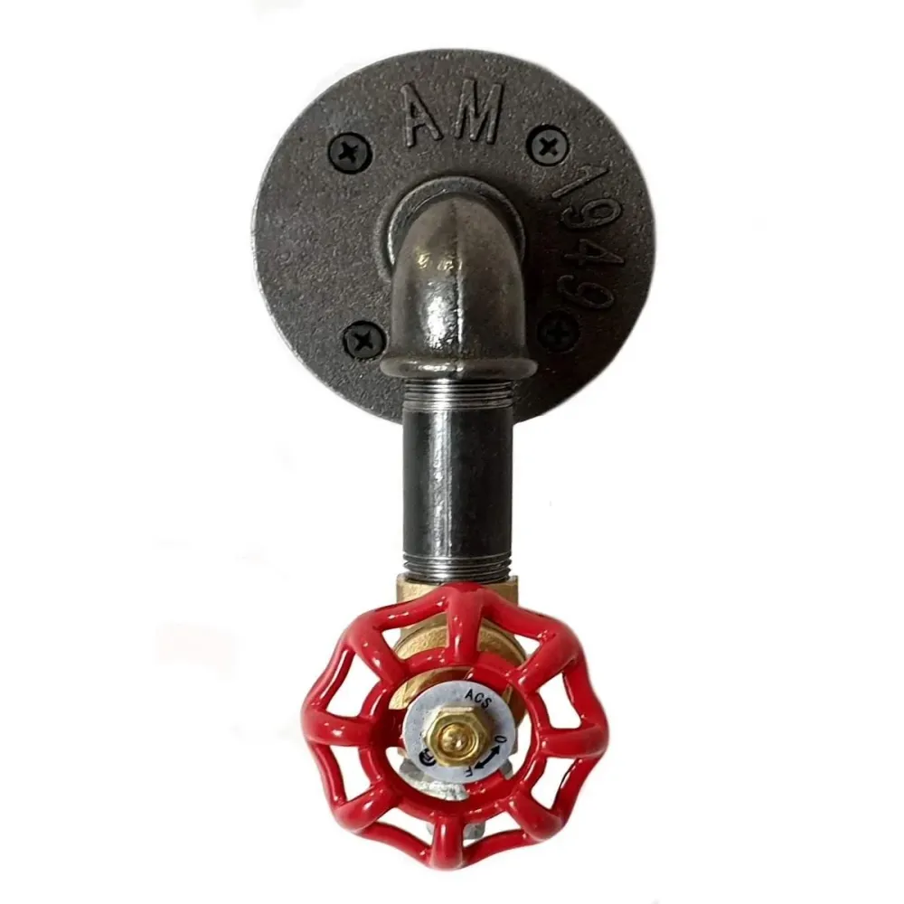 Volante de Mano Patère style industrielle volant rouge