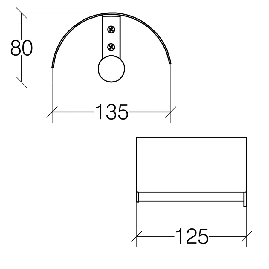 Portainserción para Torneado Exterior Portarotolo cubierto Lineabeta modelo Baketo latón pintado negro