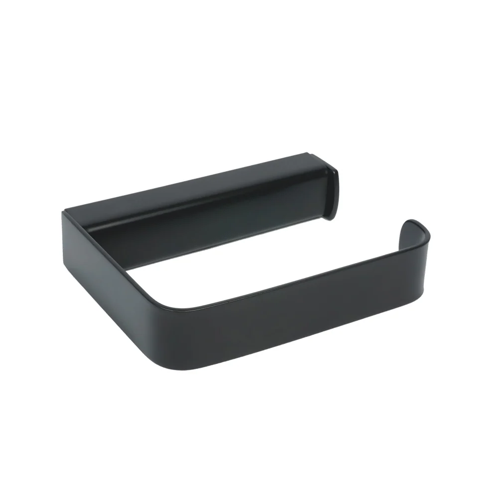 Portarotolo acciaio verniciato nero fissaggio con viti o colla mod.25 Metaform
