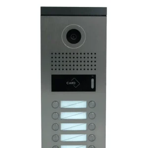COMMAX DRC10MLRF1 - Frente de Calle Departamental para 10 Monitores con Conexión Directa de 4 Hilos y Apertura con Tarjeta...