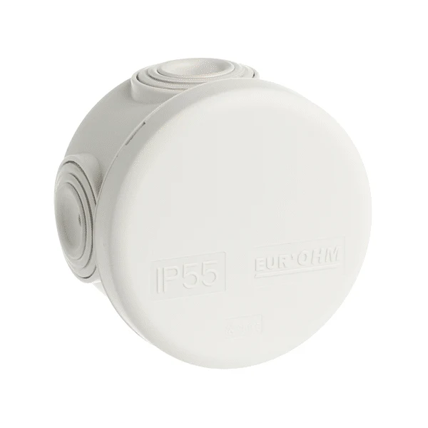 Boîte de dérivation étanche - ronde - diamètre 60 mm 4 entrées IP55 - EUROHM 50001 con Refrigerante Interno
