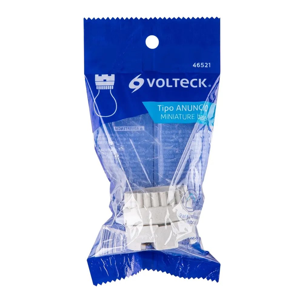 Receptor IR Portalámpara de porcelana, tipo anuncio, Volteck