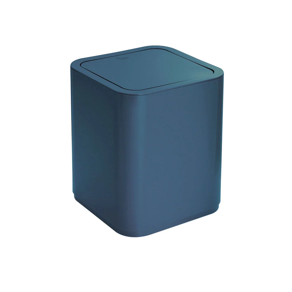 Portarifiuti 8 lt da appoggio Gedy serie Seventy - Blu Petrolio