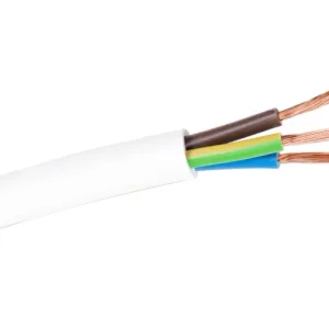 100m CABLE MANGUERA REDONDA 3x0,75 BLANCO