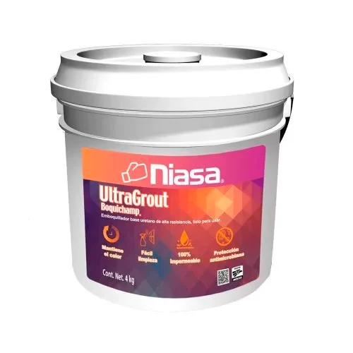 Dispensador de Jabón Boquichamp Ultragrout Niasa Cubeta 4kg Color blanco