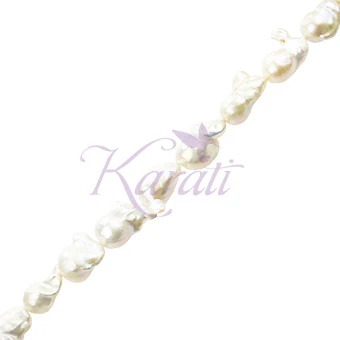 Espuma de Manos Perla Cultivada Barroca 20-30mm Blanco