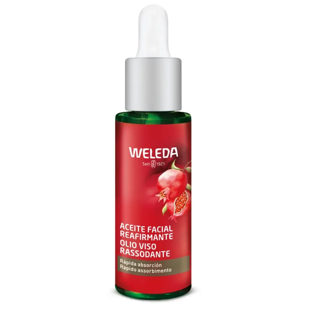 Protector Solar Sérum reafirmante de granada y péptidos de maca Weleda 30 ml