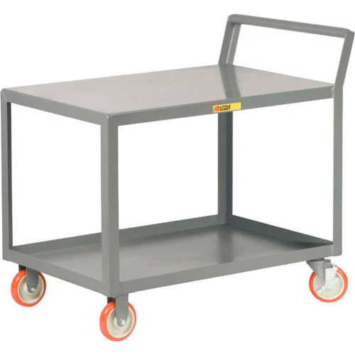 Utility Cart 2 Shelves Little Masivo Capacity, 52"L x 30"W x 38-3/4"H, Gray 1200 lb LGK-3048-5PY