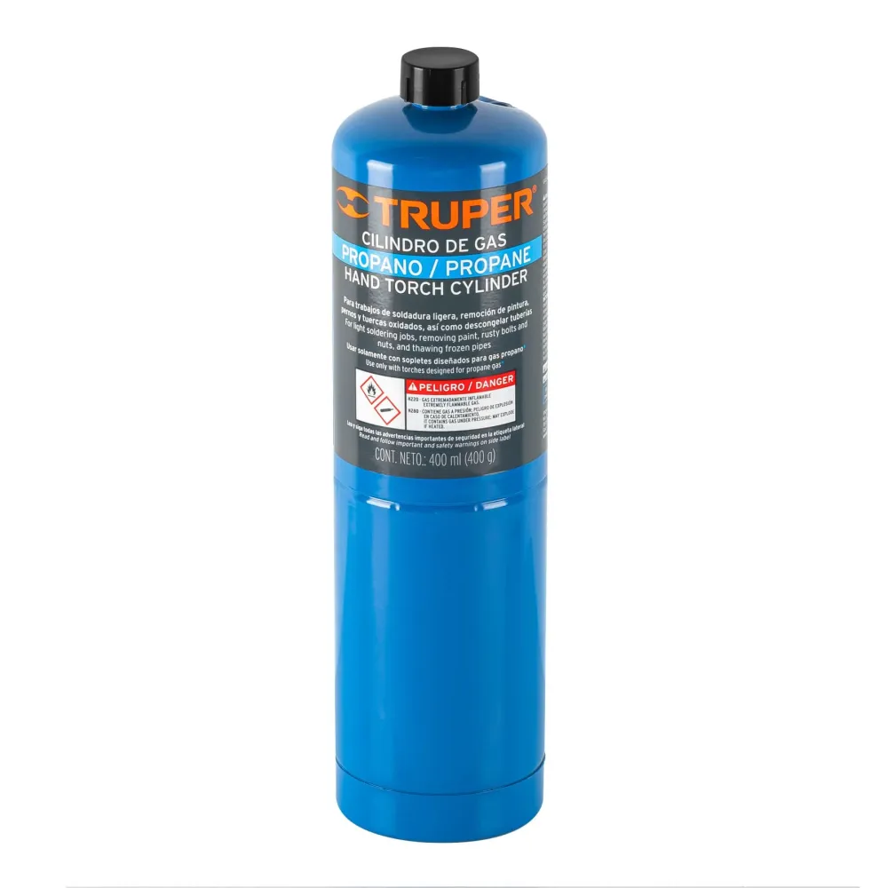 TANQUE DE GAS PROPANO DE 400 G, AZUL | 40x40x10mm |