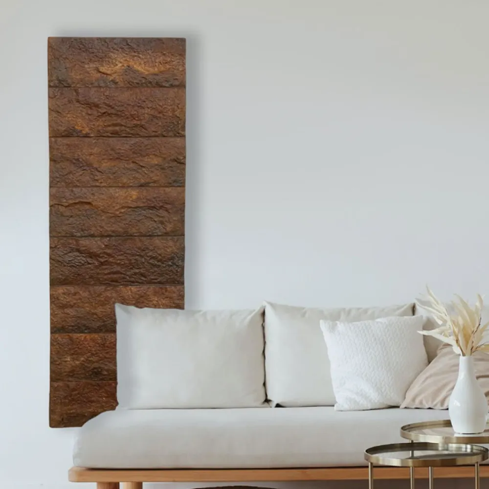 Termoarredo elettrico piastra modello Toscana 110x30 cm - Rusty