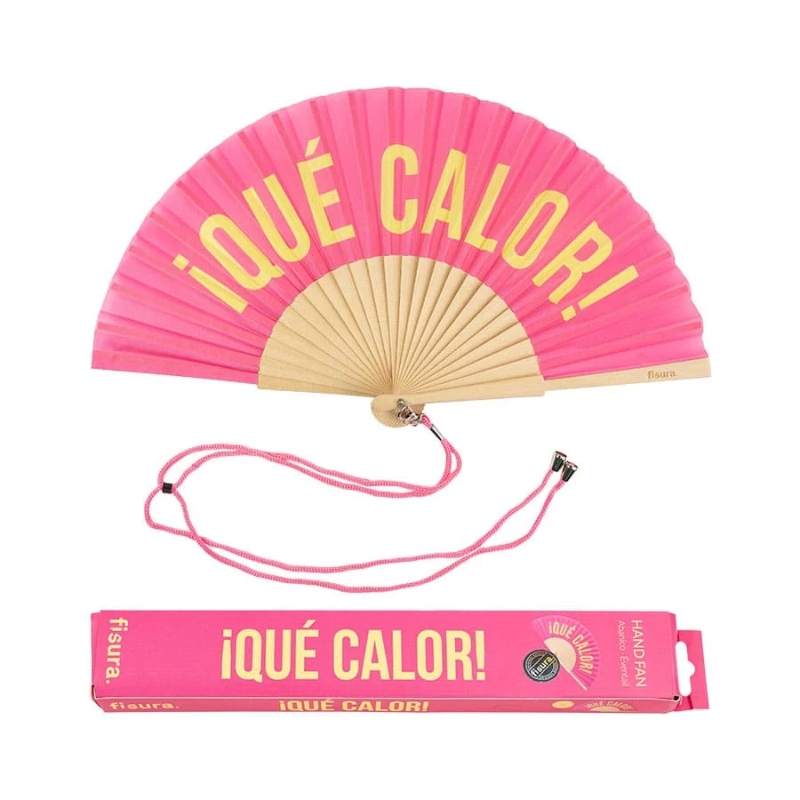 Ventilador Axial de 12V Abanico "Qué calor" rosa