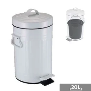 PAPELERA ANTIGUA 20L BLANCA