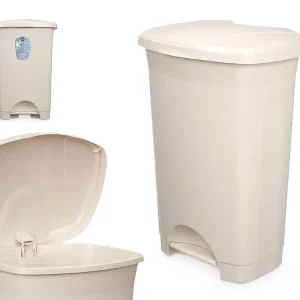 PAPELERA PEDAL PLASTICO 50L ARENA