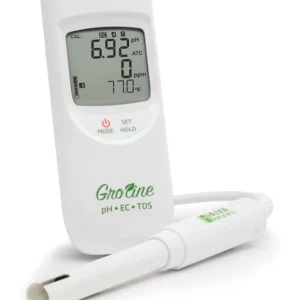 GroLine Waterproof Móvil pH/EC/TDS Meter con Pantalla Color
