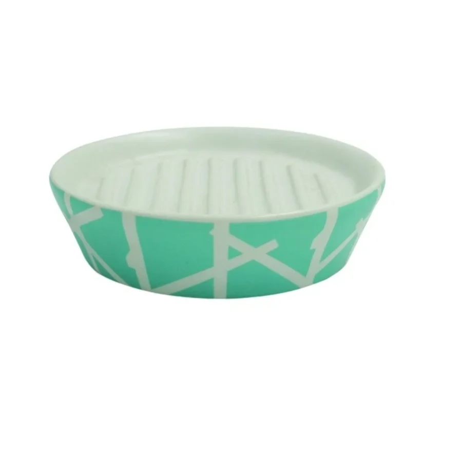 Porta Sapone ceramica di colore blu collezione ARBRE
