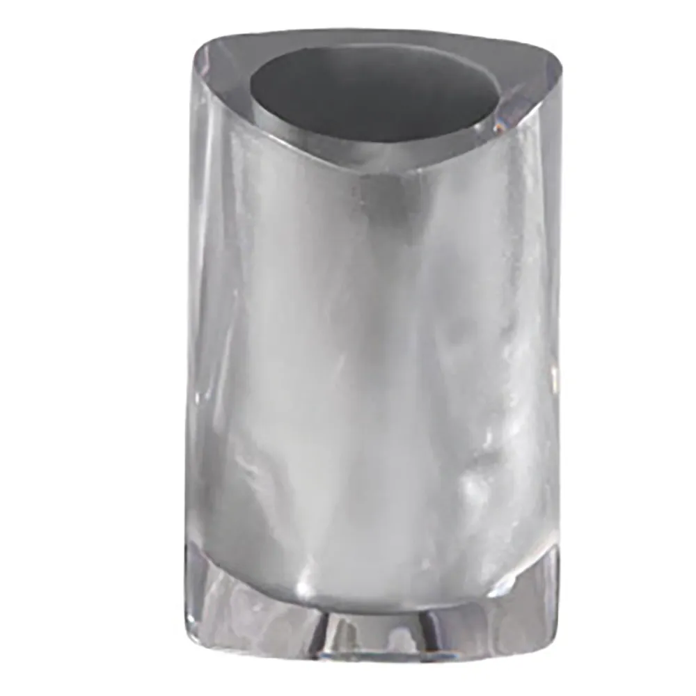 Portaspazzolini da appoggio Gedy modello Twist - Argento