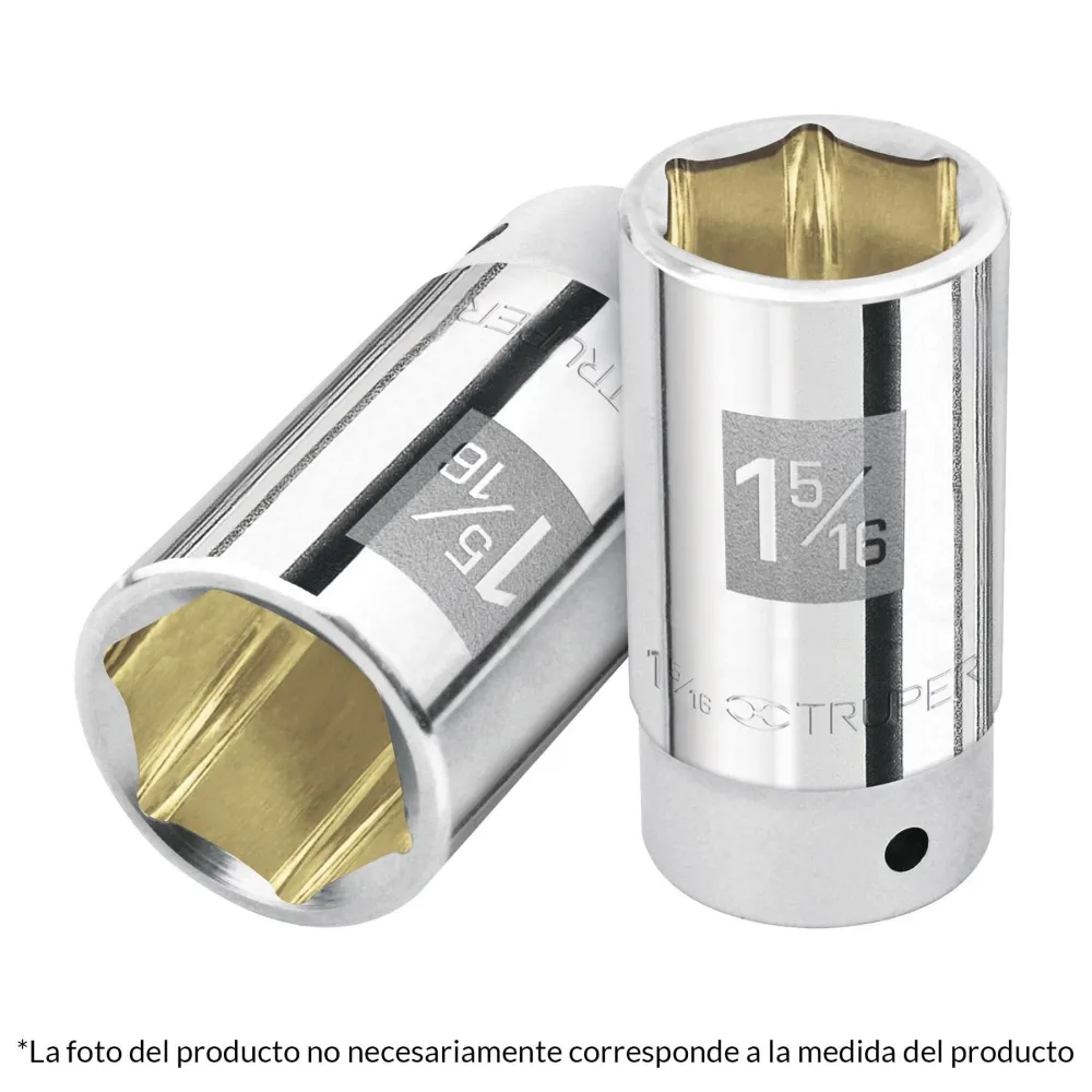 Dado de 6 puntas, amplio, cuadro 3/4" de 1-1/8"