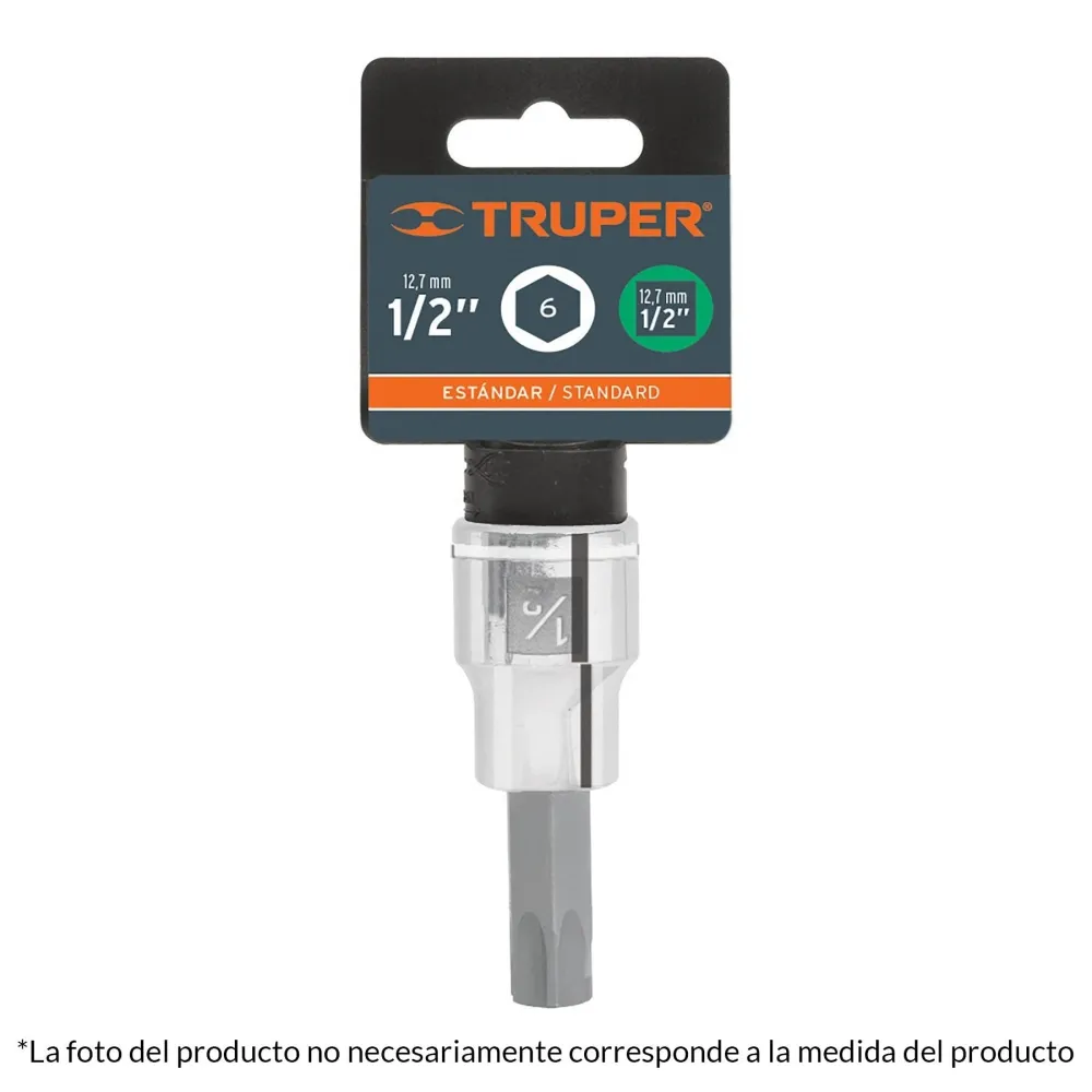 Dados de punta hexagonal, cuadro 1/2" de 17mm. para Cirugí