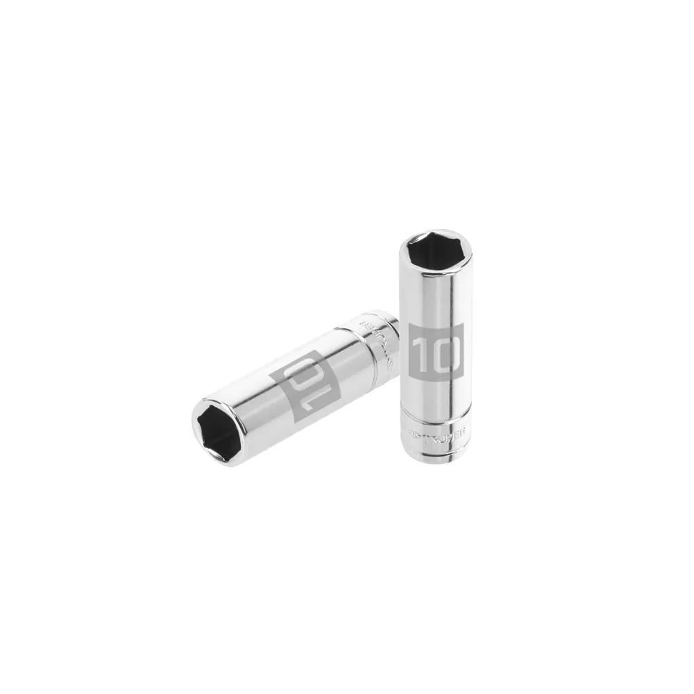 Pieza de Mano Dado de 6 puntas, alargado, cuadro 1/4" de 10mm